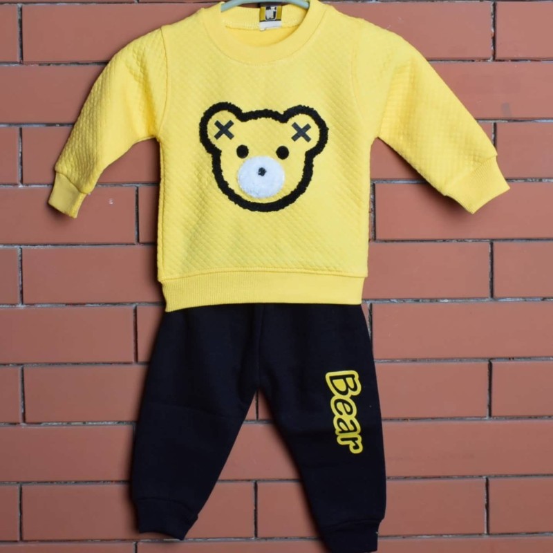 High Quality Teddy bear fleece material kids suit