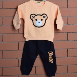 High Quality Teddy bear fleece material kids suit