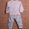 Elegant Girls Winter Set - Heart-Printed Shirt & Cheetah-Print Trousers (6 Months to 3.5 Years)