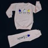 Stylish Cute Smile Girl Fleece Shirt & Trousers Set (6 Months to 3 Years)